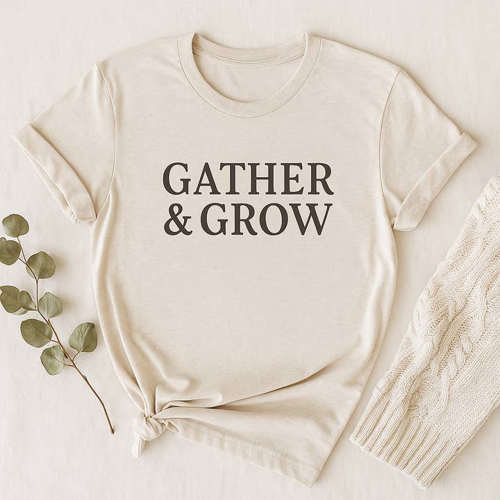 Camiseta Gather & Grow para venta al por mayor de Hearth & Timber Co.