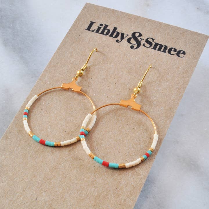 Libby & Smee - Wholesale Hoop Earrings - Small Beaded Hoop Earrings16
