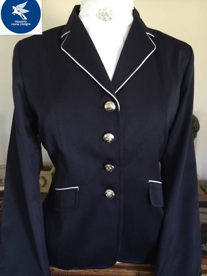 HHD Dressage Contrast Competition Jacket for wholesale by Heavenly Horse Designs