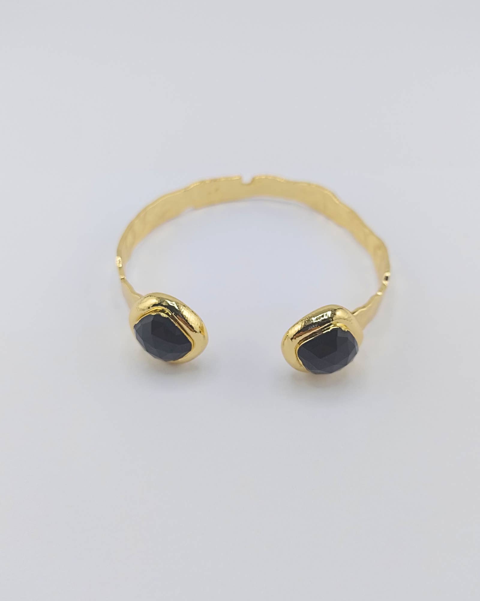 Miz Casa & Co Calyra Cuff Bracelet Gold Black for wholesale on Faire