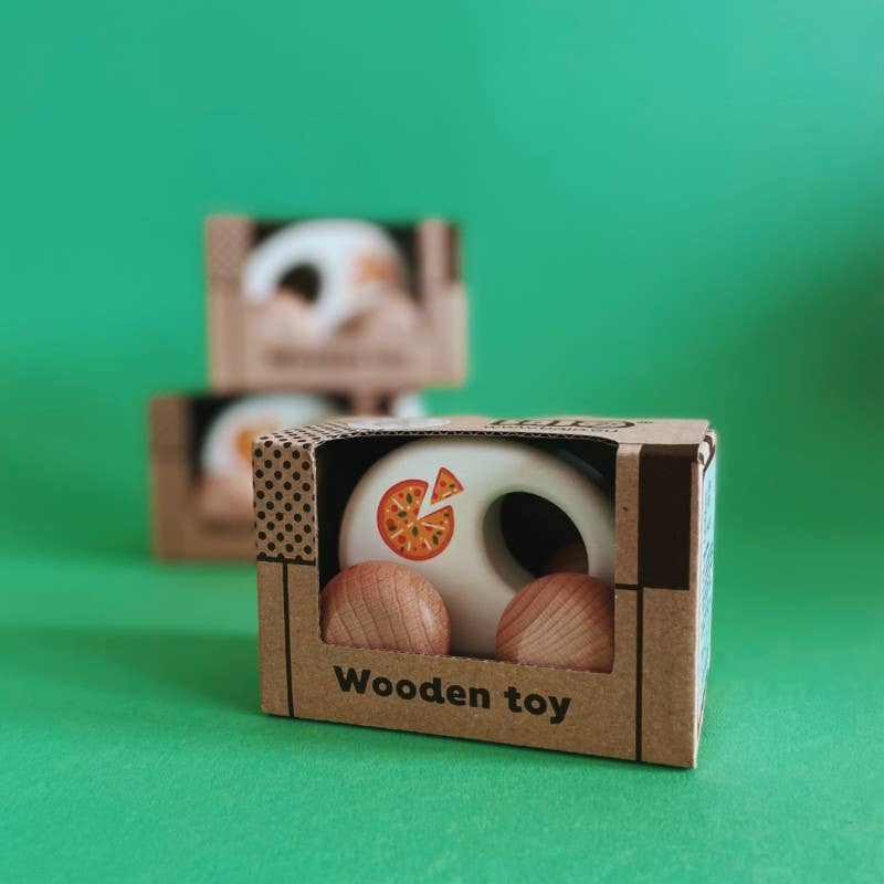 BAJO WOODEN TOYS - Wholesale Wood Toy - Kids - Pizza Car1