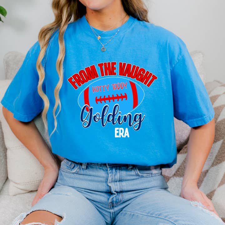 T-shirt graphique de l'ère Vaught Golding Ole Miss Rebels pour la vente par Gia Gifts Boutique