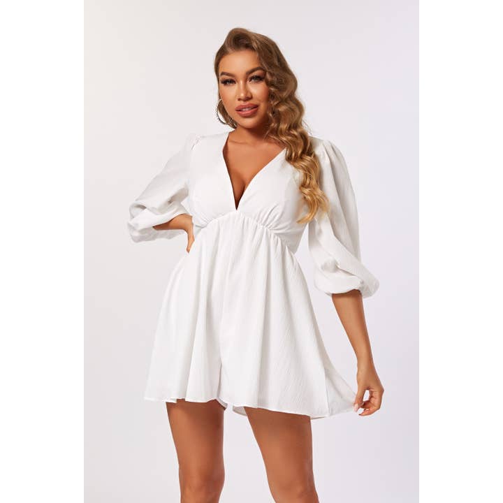 Solid color romper for wholesale by Chicways