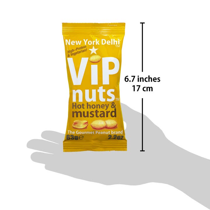 New York Delhi – wholesale Nuts – ViPnuts Hot Honey & Mustard flavoured Peanuts 63g