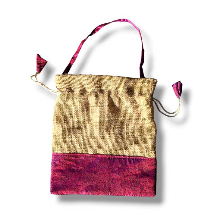 Recycled Sari Gift Bag for wholesale by ecojiko