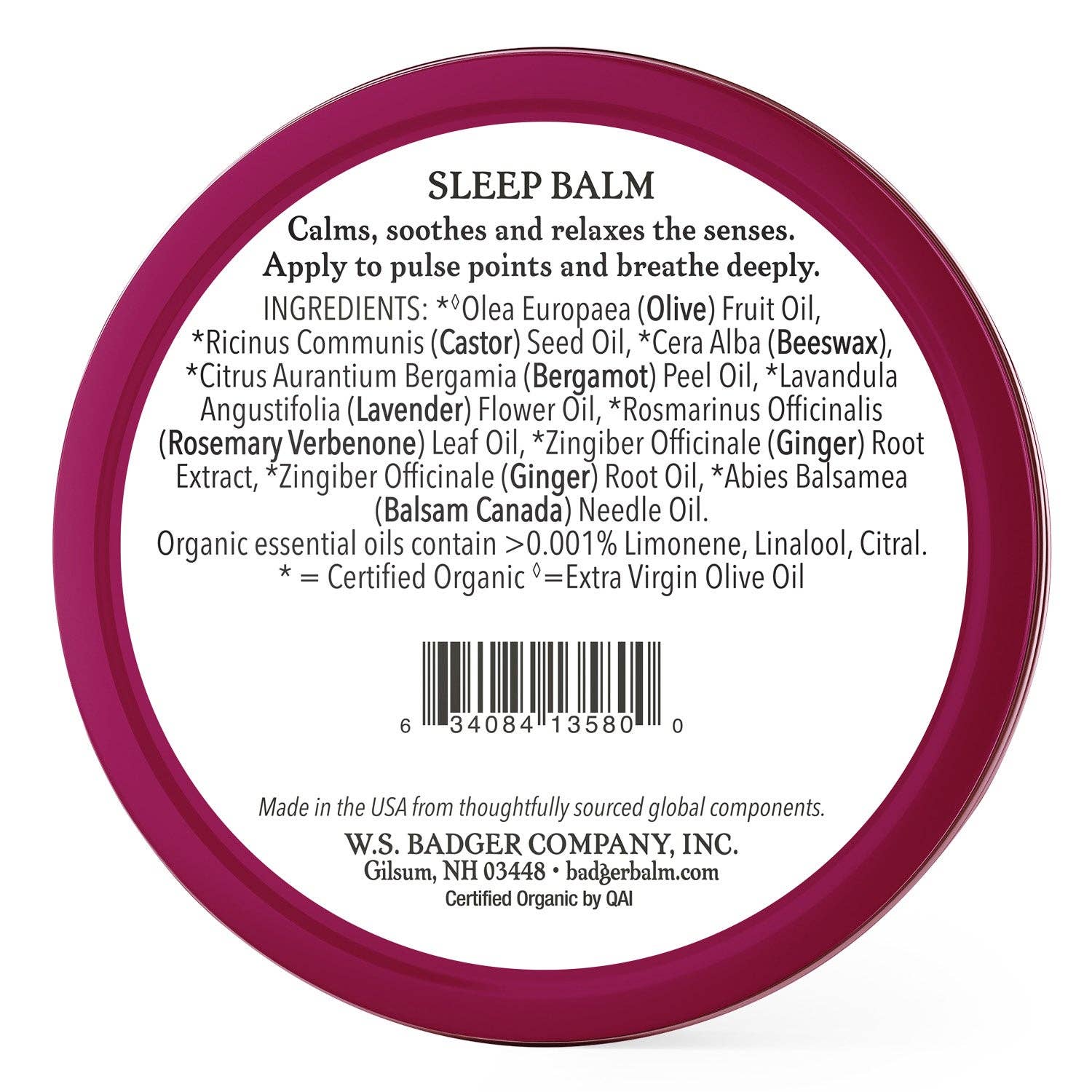Badger Balm - Wholesale Healing Salve/Balm/Cream - Sleep Balm1