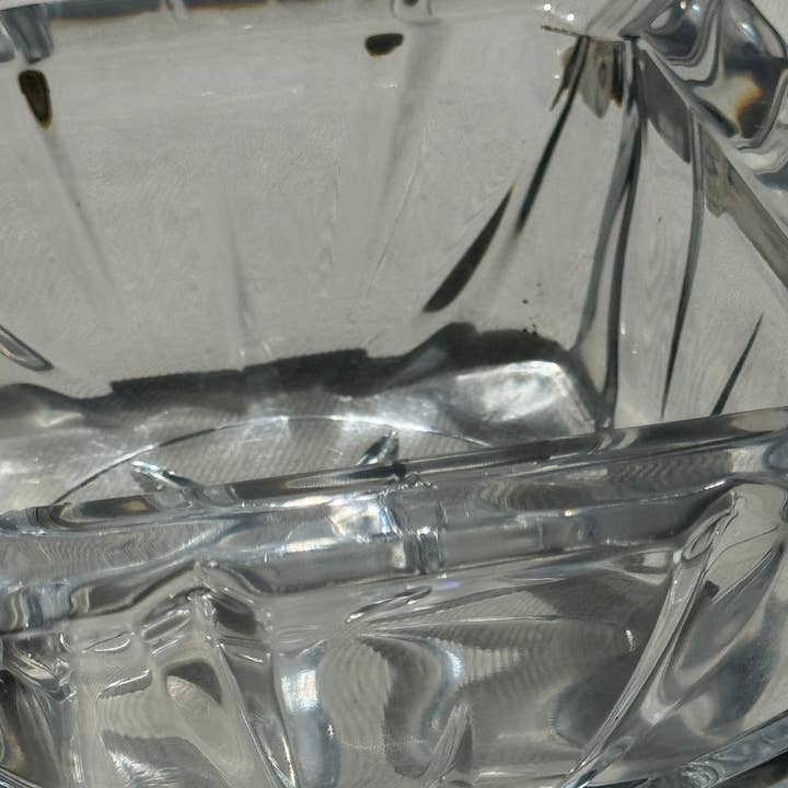 Office Objets - Vente Cendrier - Grand cendrier en verre massif carré vintage6