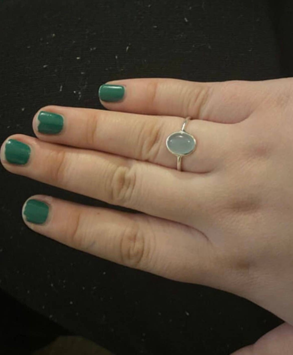 Quasar Gems USA - Wholesale Single Stone/Solitaire Ring - Chalcedony Ring Sterling Silver 925 2