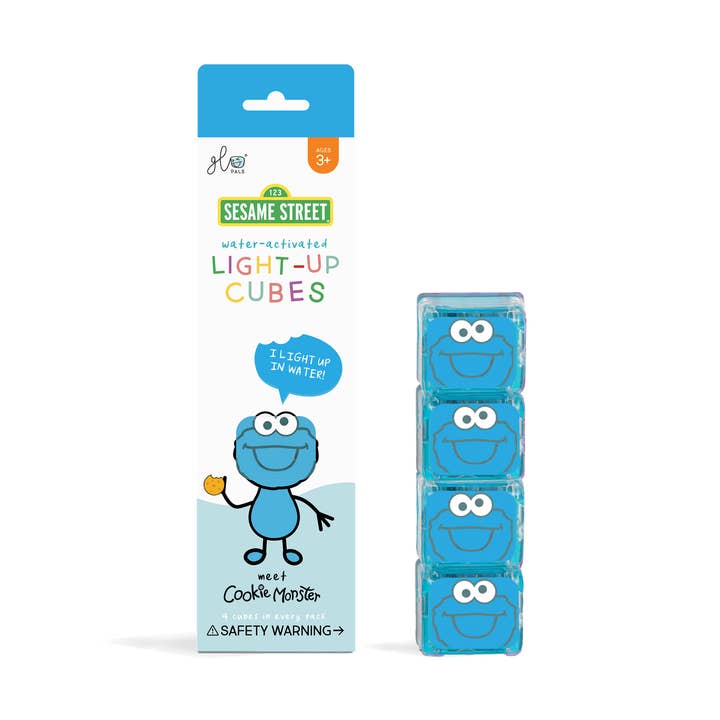 Cookie Monster - Sesame Street Light-Up Cubes for wholesale by Glo Pals