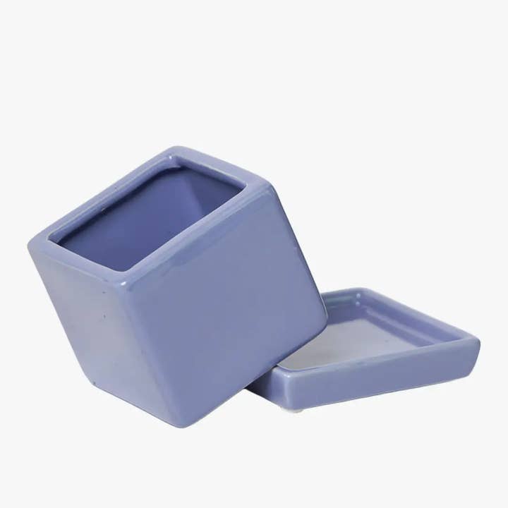 Chive - Wholesale Plant Pot - Cube Pot With Saucer And Drainage Hole 60 Plus Colors36