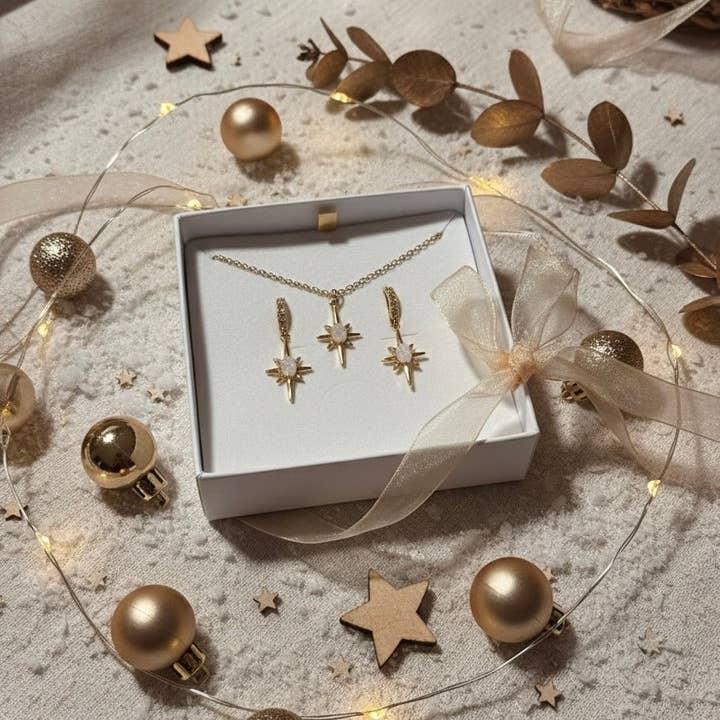Stella Polare – Jewelry Set (Necklace + Earrings) for wholesale by DUESTELLE ITALIA