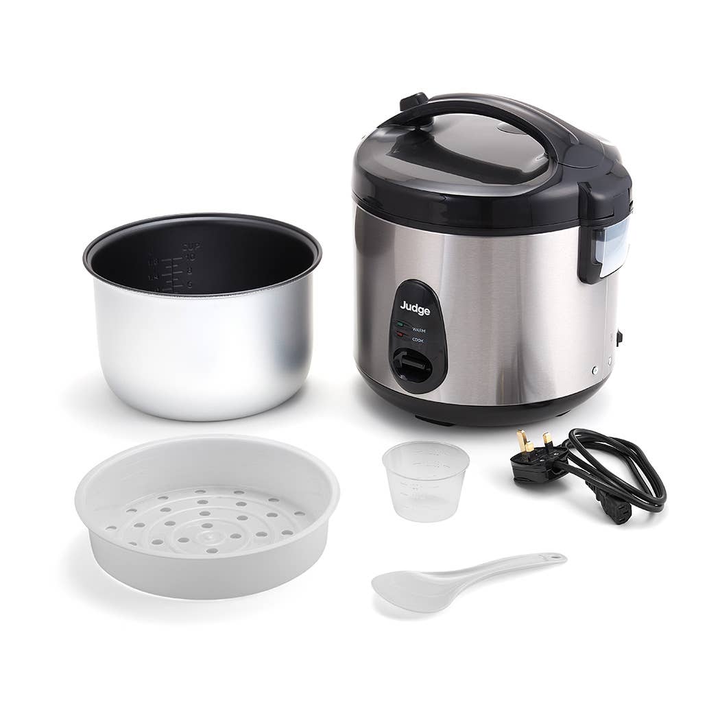 Judge UK – wholesale Kitchen appliance – Judge Electricals, Steel Rice Cooker, 1.8l1