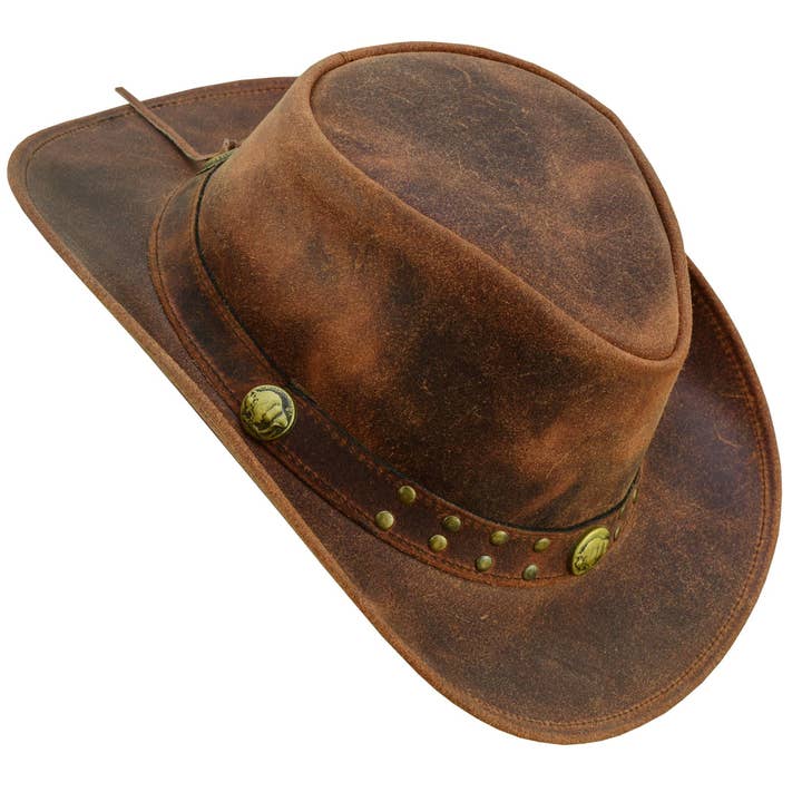 Lesa collection inc - Wholesale Cowboy Hat - Unisex - Arizona Leather Hats for Men & Women Cowboy western style5