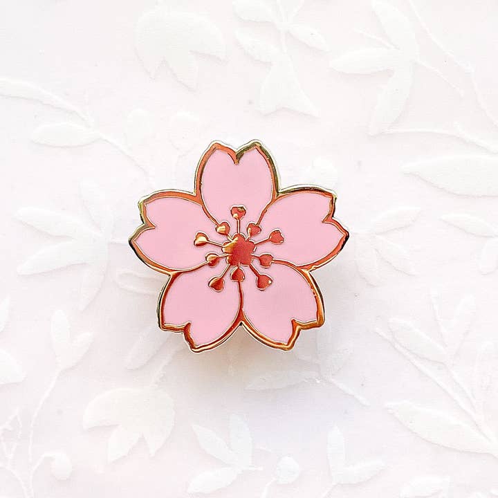 Alum and Ink – Alfinete/botão de lapela por atacado – Alfinete de esmalte Mini Sakura Blossom6