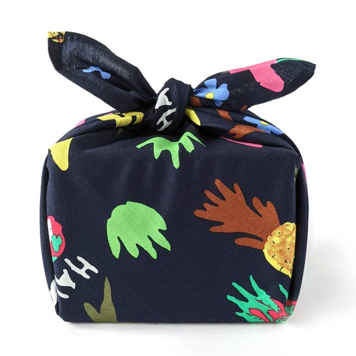 Holoholo Furoshiki | Återanvändbara omslag | Bomull, Marinblå för wholesale av Kokoro