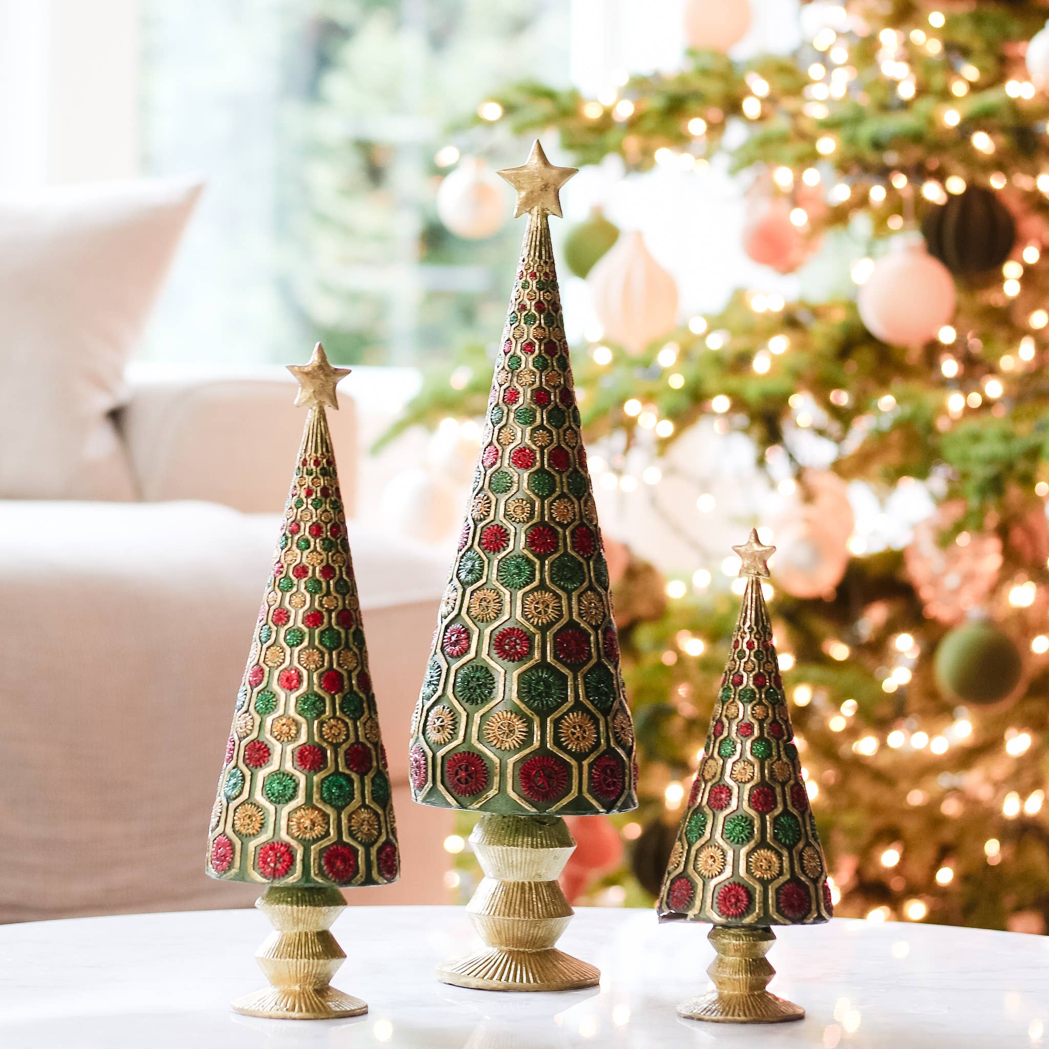 Dekorasyon Gifts  Decor - Wholesale Christmas Decoration - Kalliste Cone Tree w/Star (Trad. Green)0