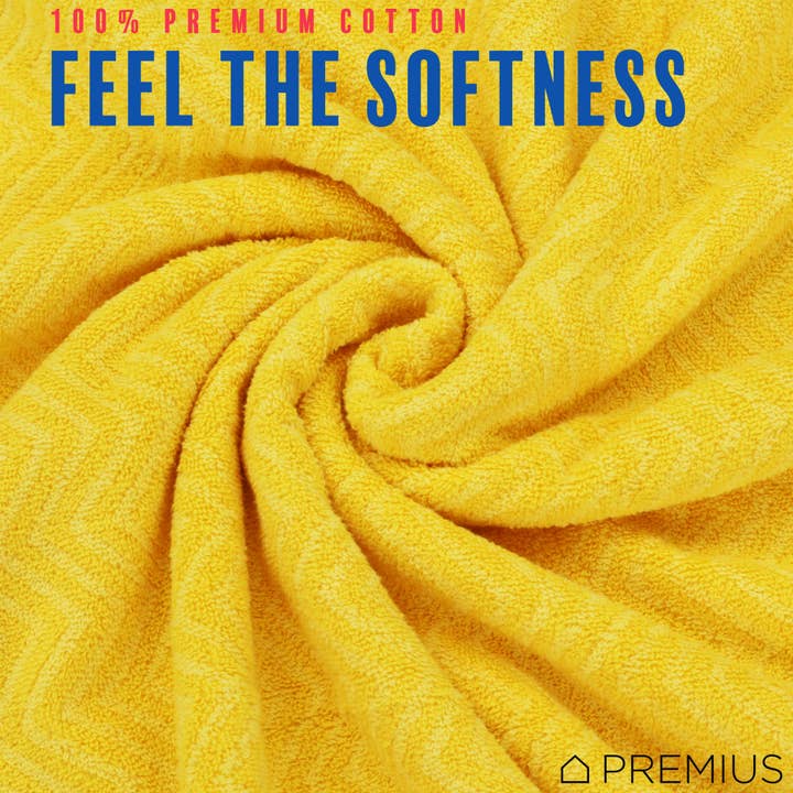 ShopBobbys - Wholesale Bath towel - PREMIUS 2 Pack Chevron 100% Cotton Yarn Dyed Bath Sheet Towel, 32x64 Inches8