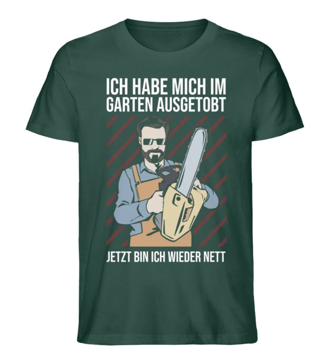 GARTENFAN - Wholesale Screen Printed T-Shirt - Men's - Off steam in the garden - men's premium organic shirt3