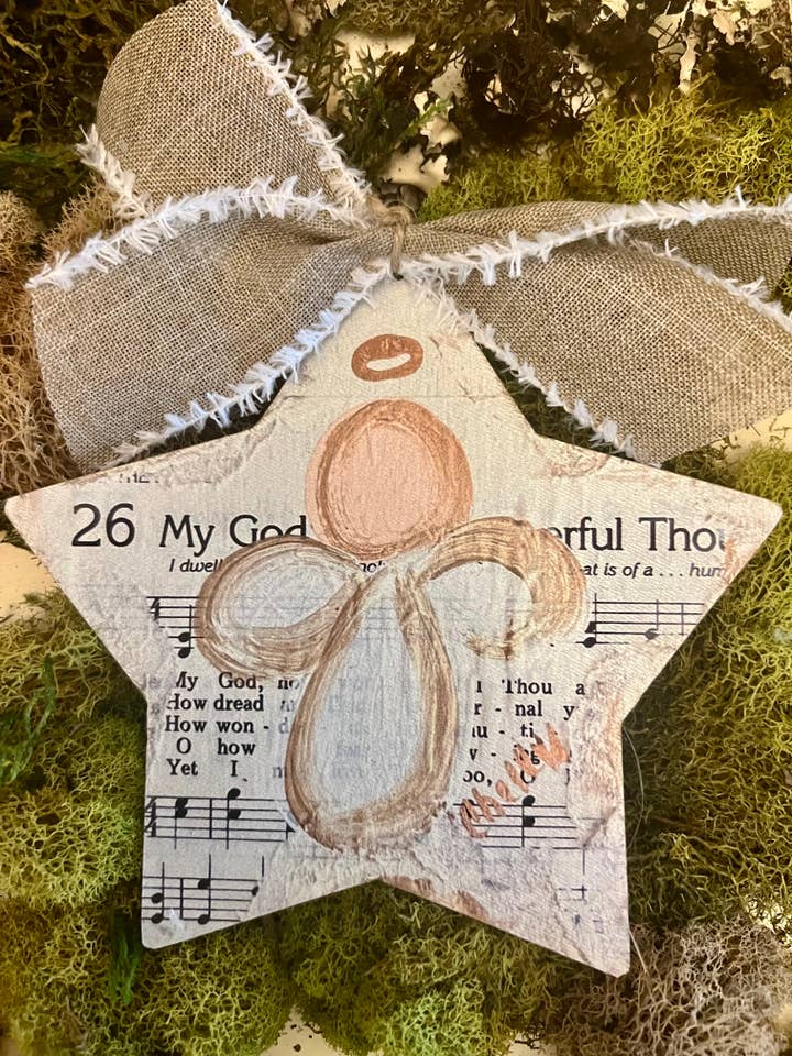 Christmas Ornament: Star/Angel Ornament for wholesale by The Happy Butterfly