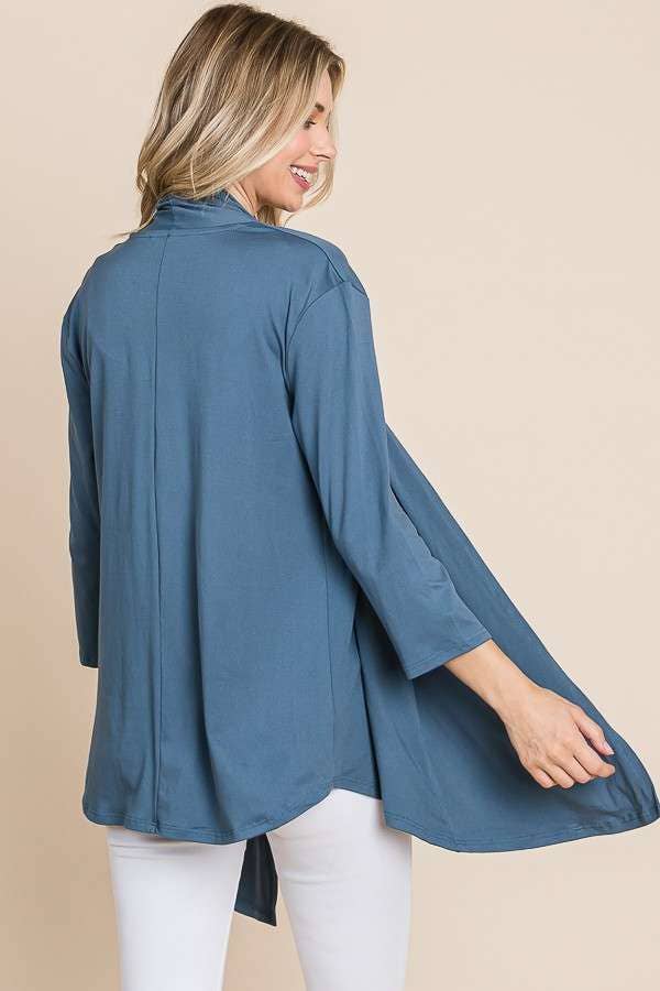 Culture Code - Wholesale Cardigan - Women's - CJT1086Q - DRAPE CARDIGAN TOP8