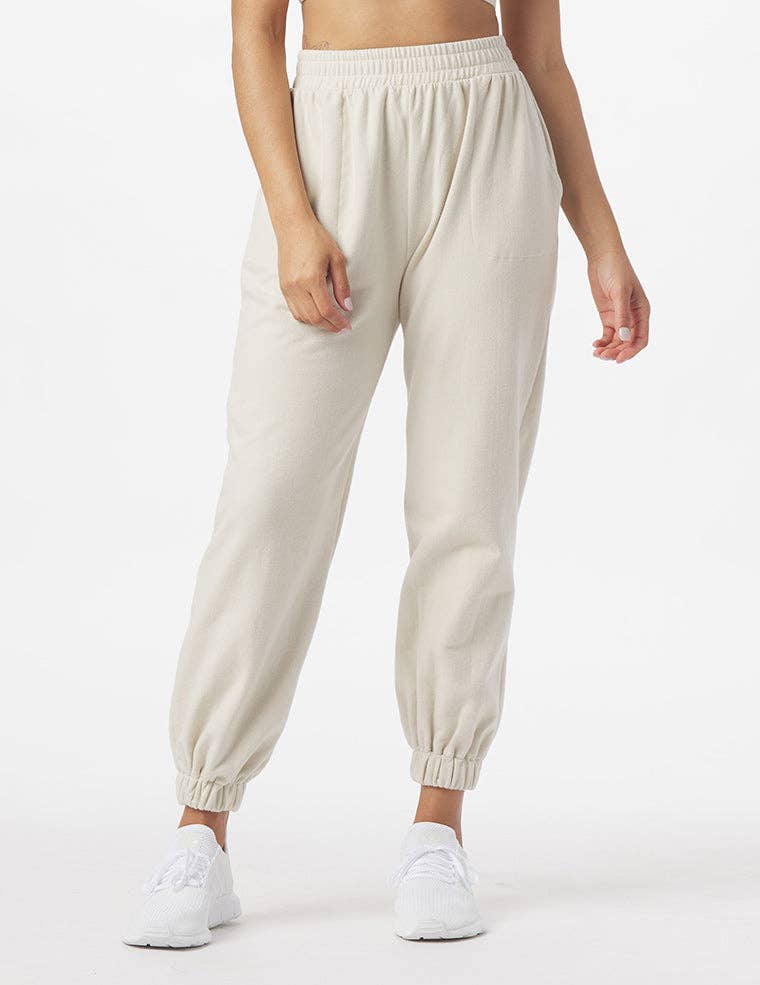 Vintage Oversized Jogger: Oatmilk for wholesale on Faire2