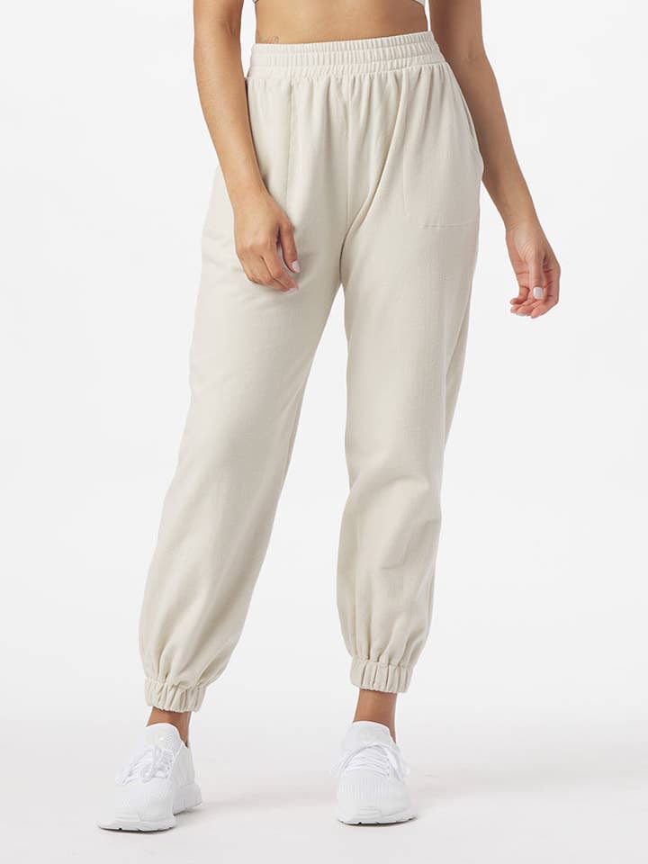 Vintage Oversized Jogger: Oatmilk for wholesale on Faire2
