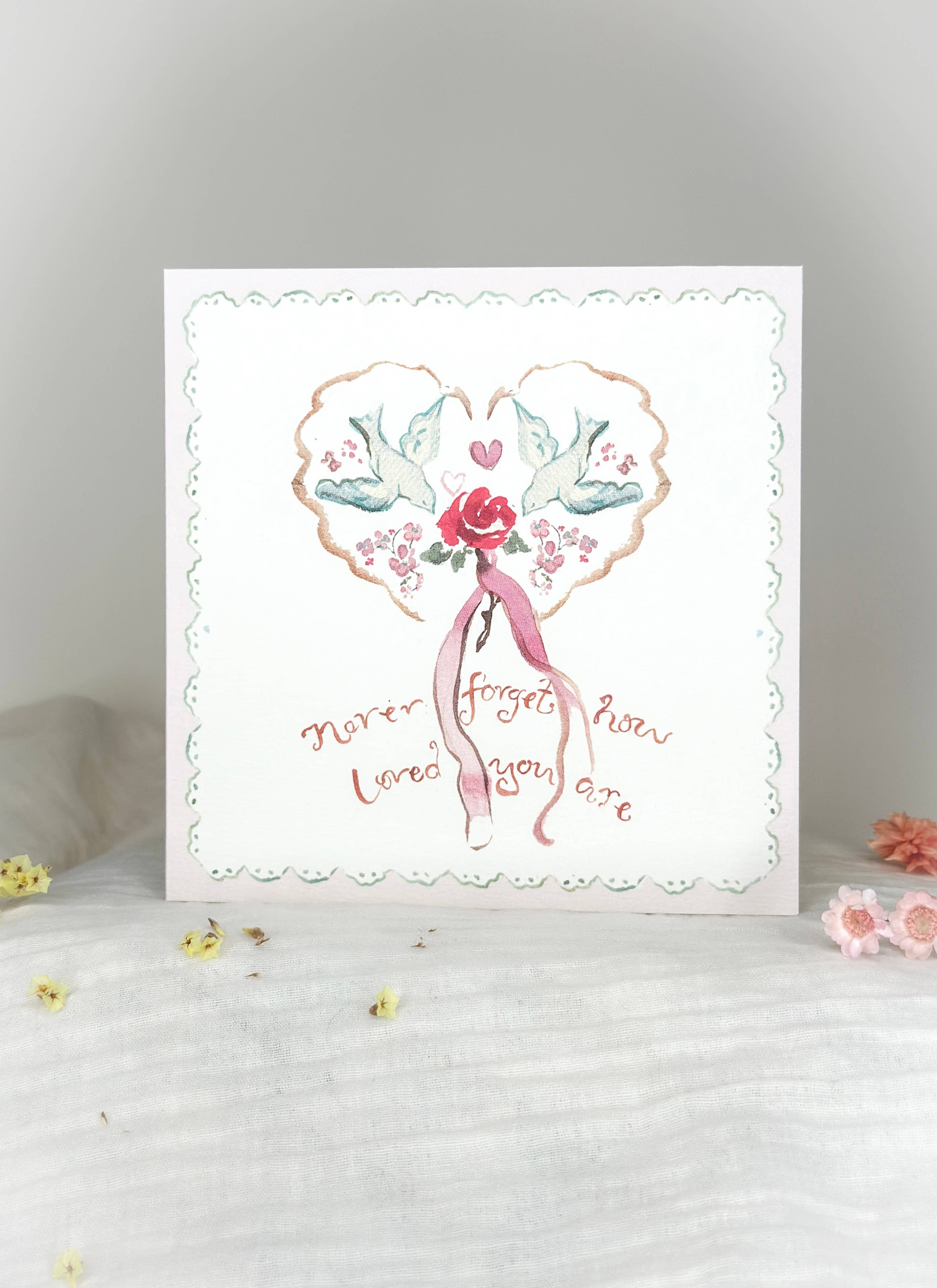 Sophie Amelia Creates - Wholesale Love Card - Never forget how loved you are card