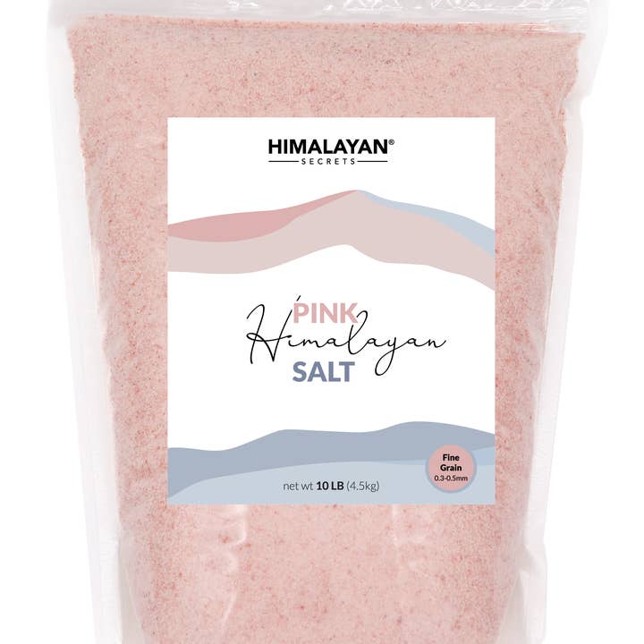 10 LB Himalayan Pink Salt Fine Grain (0.3-0.5mm) for wholesale by Himalayan Secrets