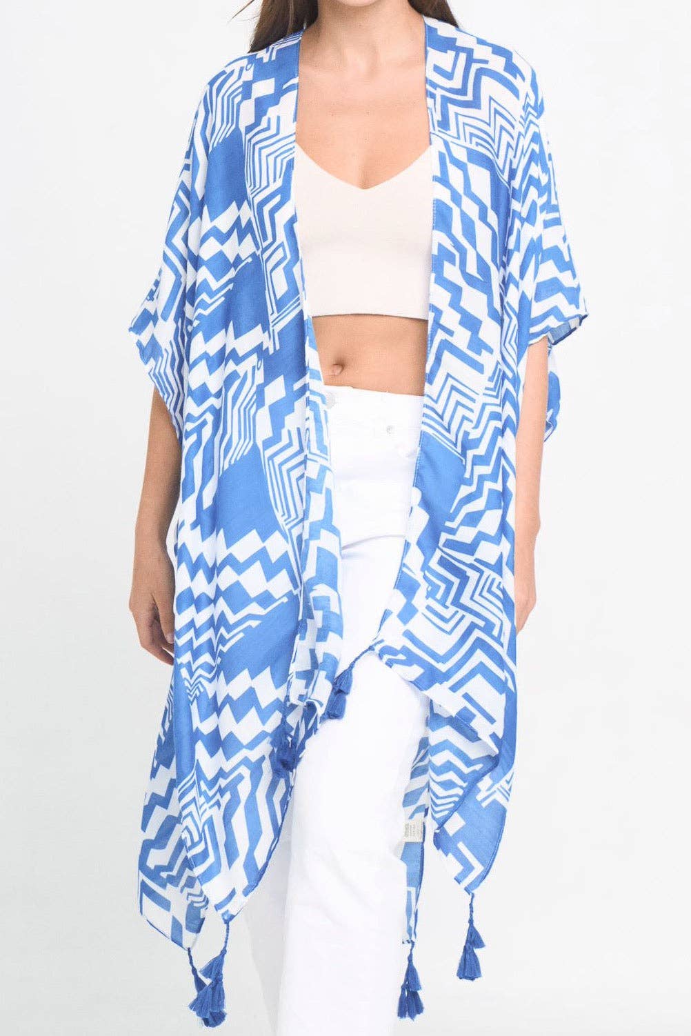 Ellison+Young - Vente Kimono – femme - Kimono d'art géométrique6