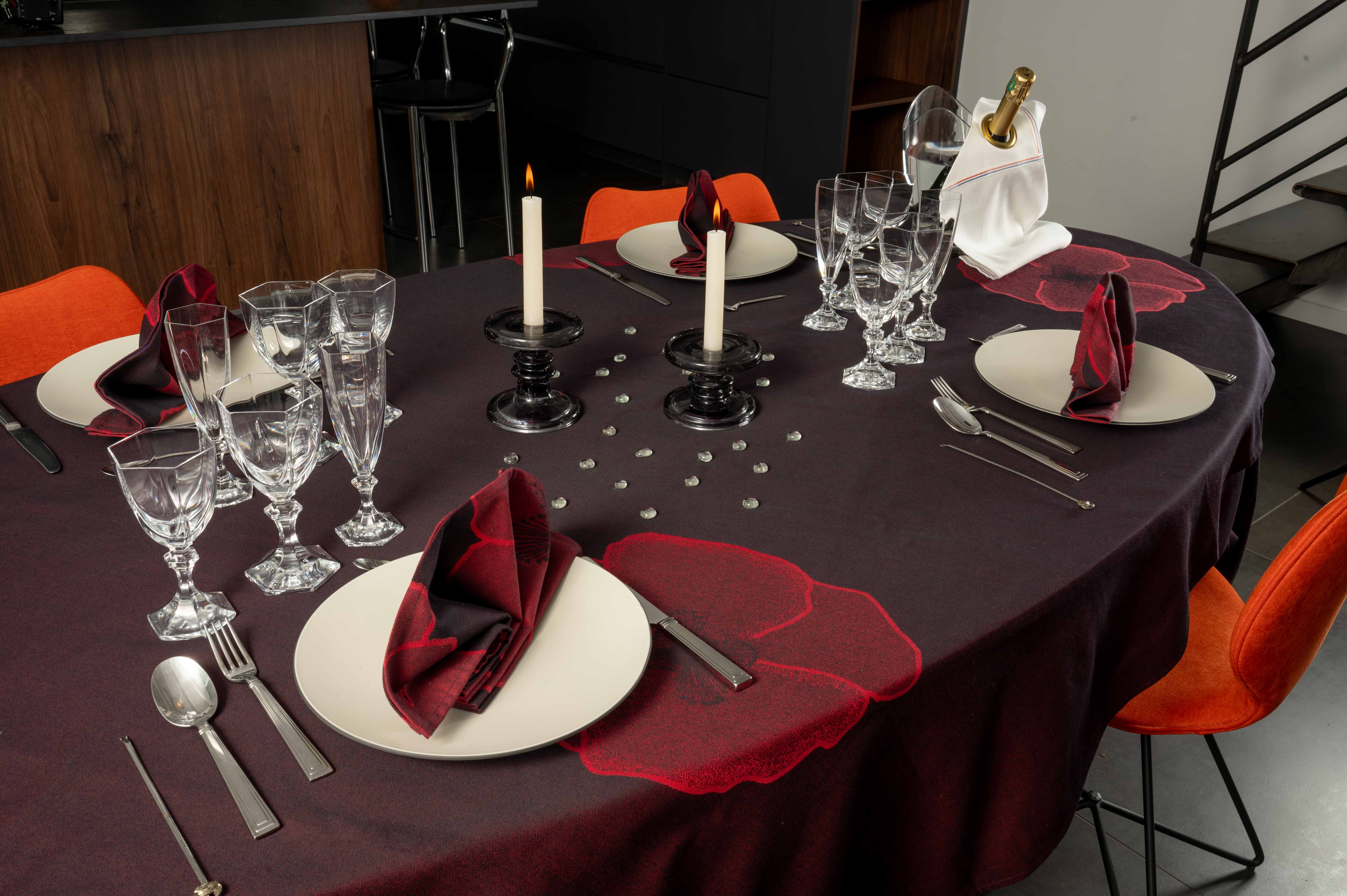 Dresseur de tables - Vente Nappes - Nappe Coquelicot 2