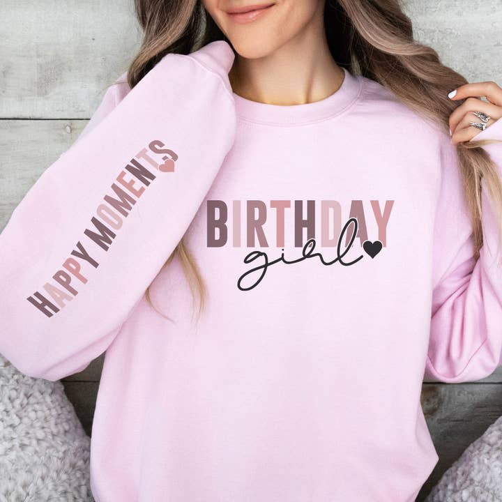 Birthday Girl Crewneck Sweatshirt for wholesale by Trendznmore - Modern Graphic Apparel