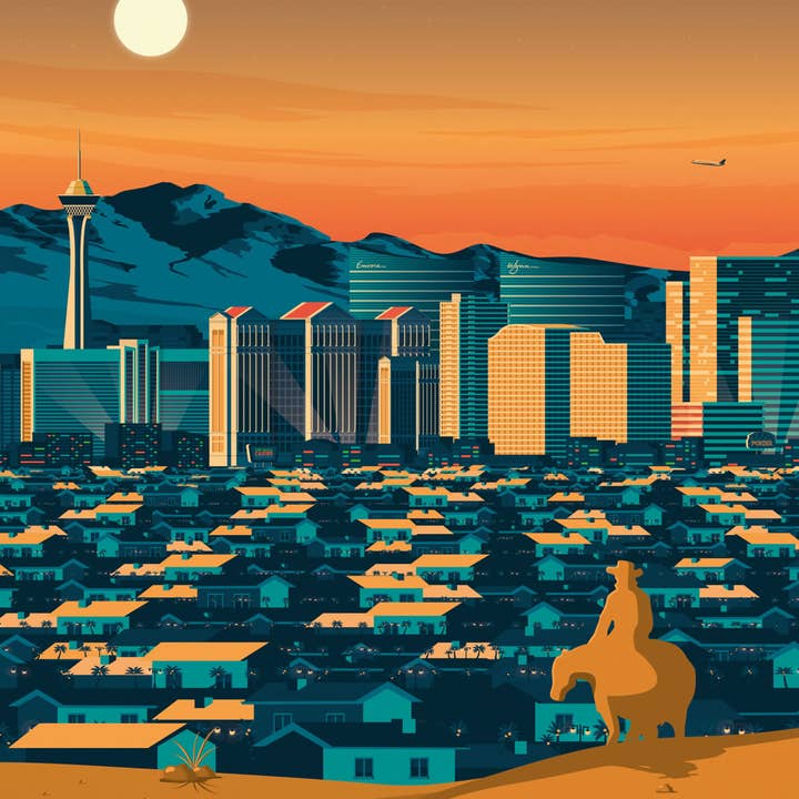 Olahoop Travel Posters - Wholesale Poster - Las Vegas Nevada - USA travel poster2