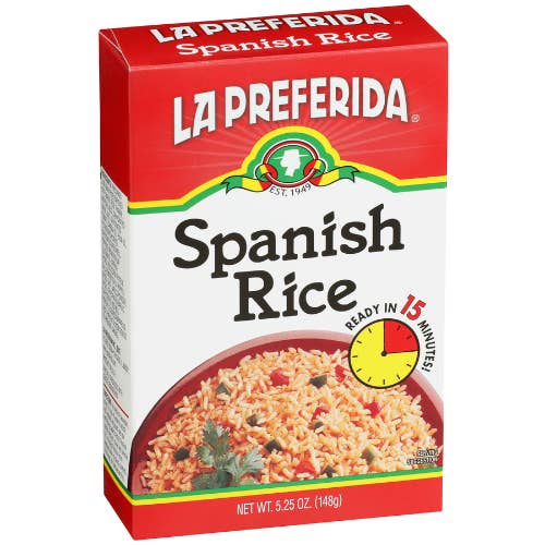 Spanish Rice, Box for wholesale by La Preferida Inc