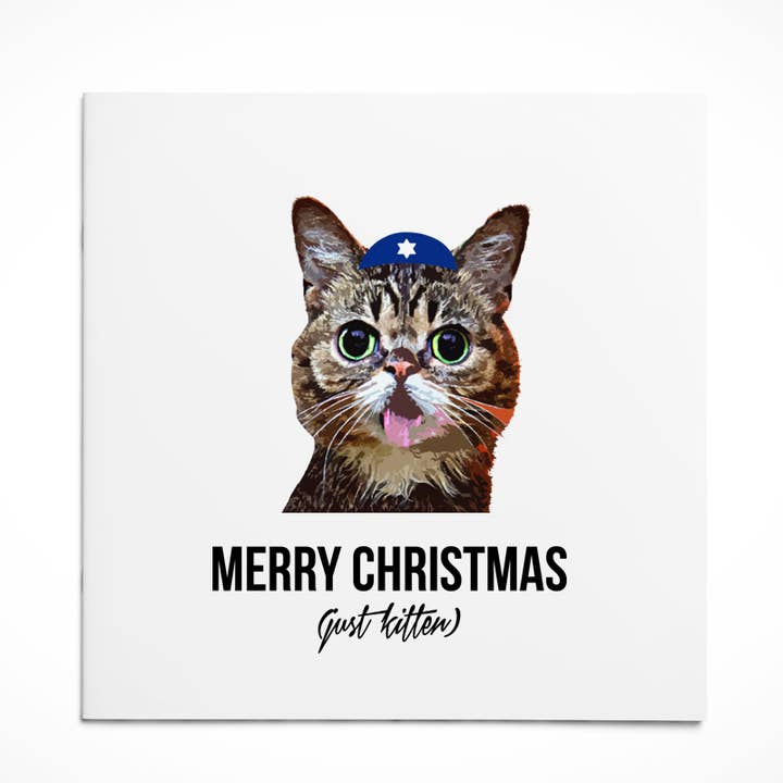 Holiday Card | Hanukkah: Just Kitten for wholesale by Greeving Cards