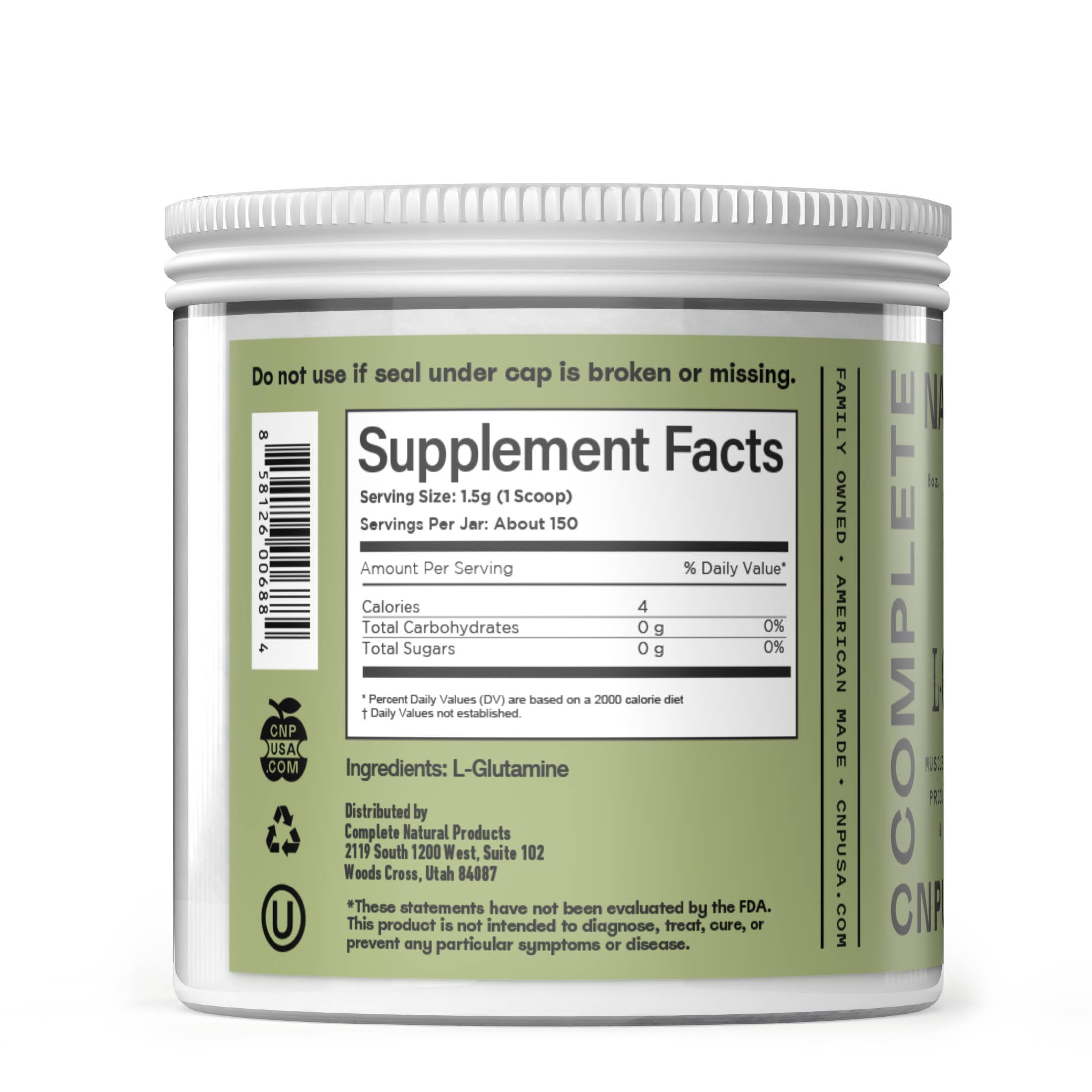 Complete Natural Products - Wholesale Protein/Superfood Powder - L-Glutamine Powder1