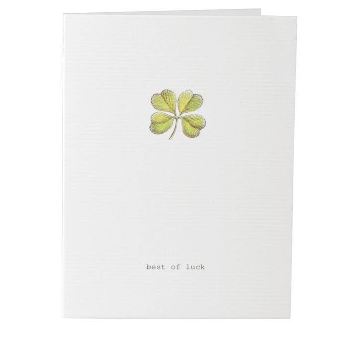 TokyoMilk Cards and Totes - Wholesale Everyday Greeting Card - Good Luck Clover Greeting Card