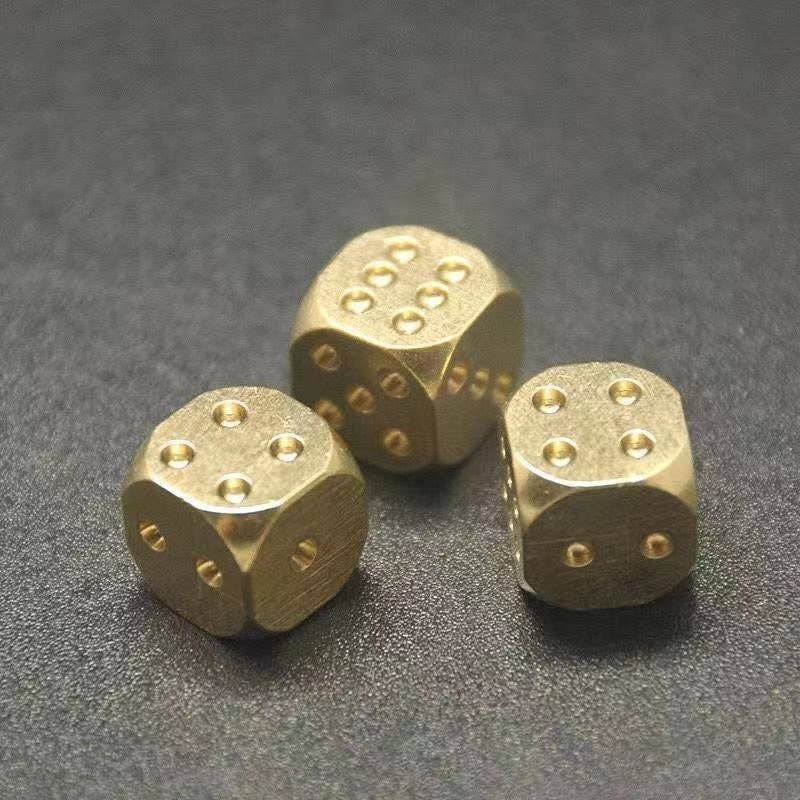   Creative Solid Brass Dice Decor Piece for wholesale on Faire1