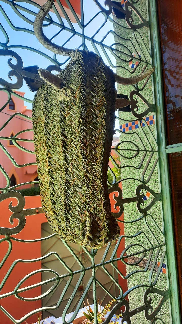 MARRAKECH METACRAFT LTD – Großhandel 3D-Wandkunst – Handgewebte Bullenmaske aus Korbgeflecht mit Rattandekor, aus Stroh1