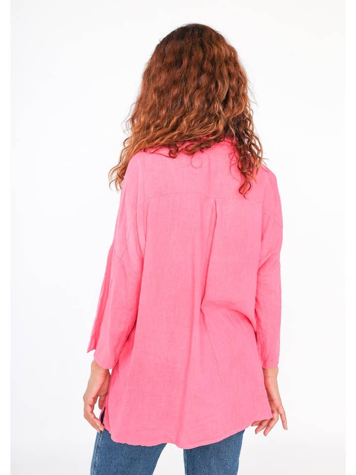 LINEN & COTTON HOUSE – wholesale Tröja med knappar – Dam – VISKOS LINNESKJORTA 45912 VÅRSOMMARKLÄDER21