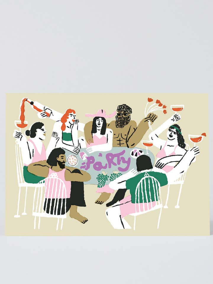‘Party’ Greetings Card for wholesale by Wrap