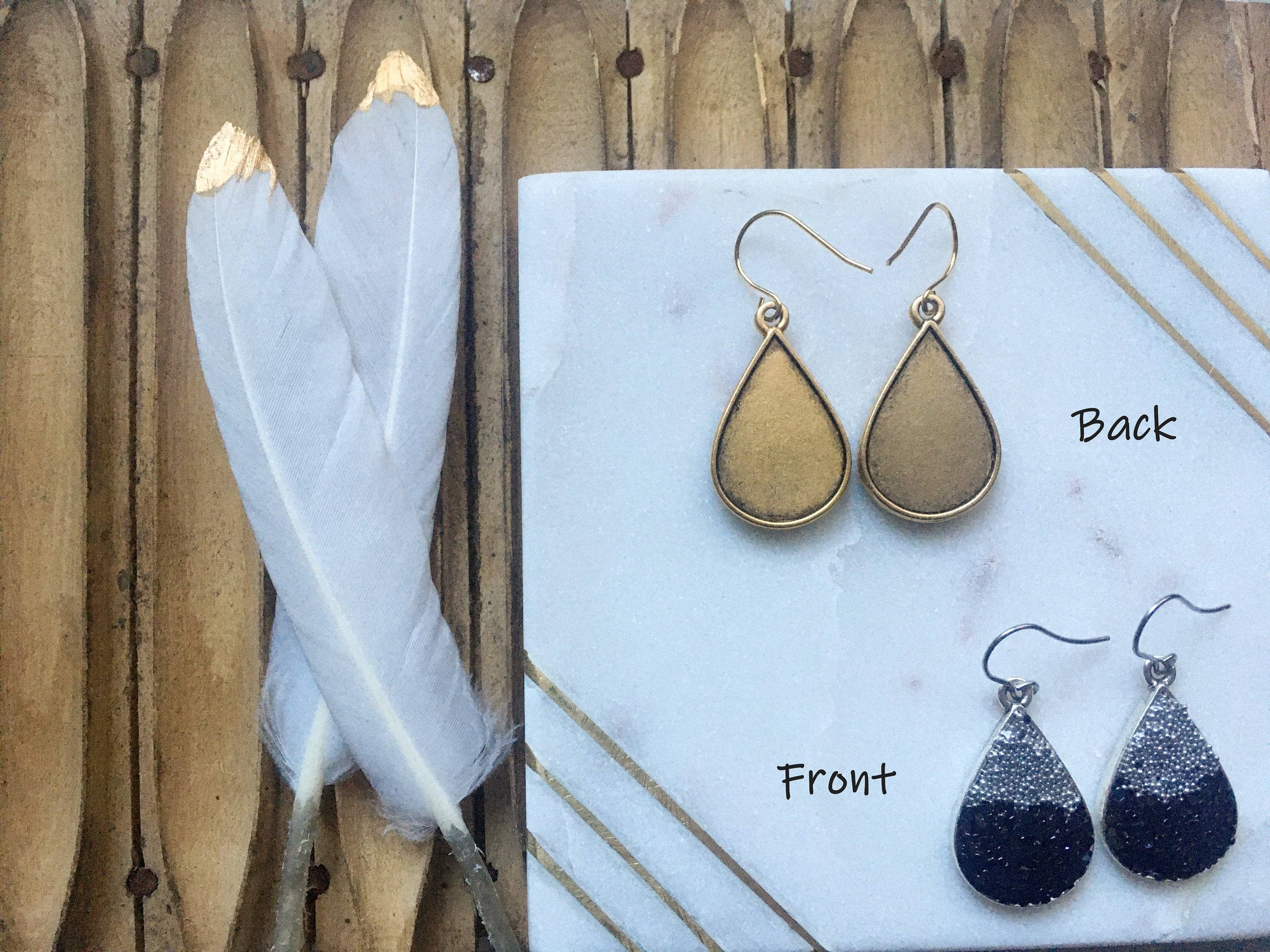 Jenica Jewelry - Wholesale Dangle Earrings - Navy Fade Teardrop Earrings2