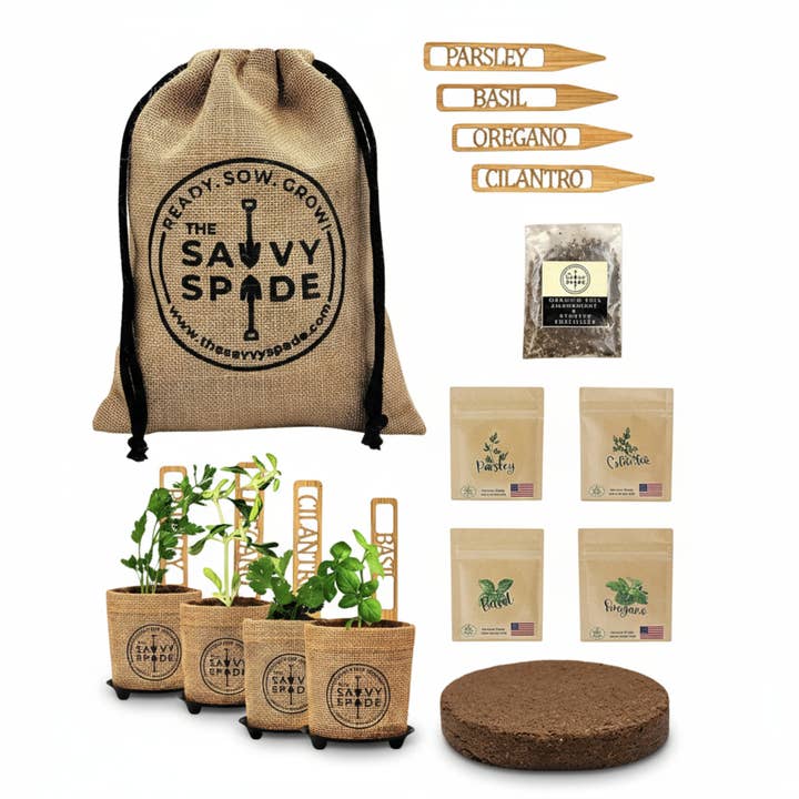 Zaden voor planten, kruiden | Complete tuinset cadeau voor wholesale door The Savvy Spade