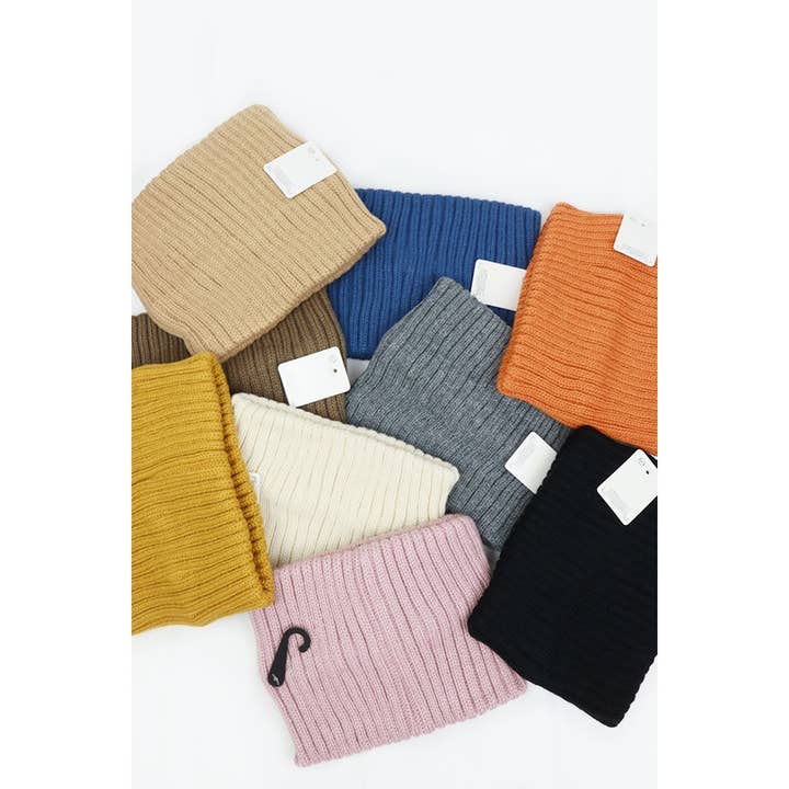 MIX COLOR Solid Winter Knit Headband Neck Wamer for wholesale on Faire