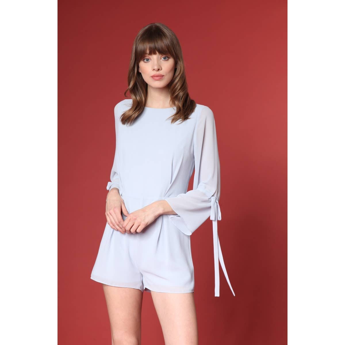 Naked Zebra Rack - Wholesale Romper - Women's - Tie Sleeve Romper15