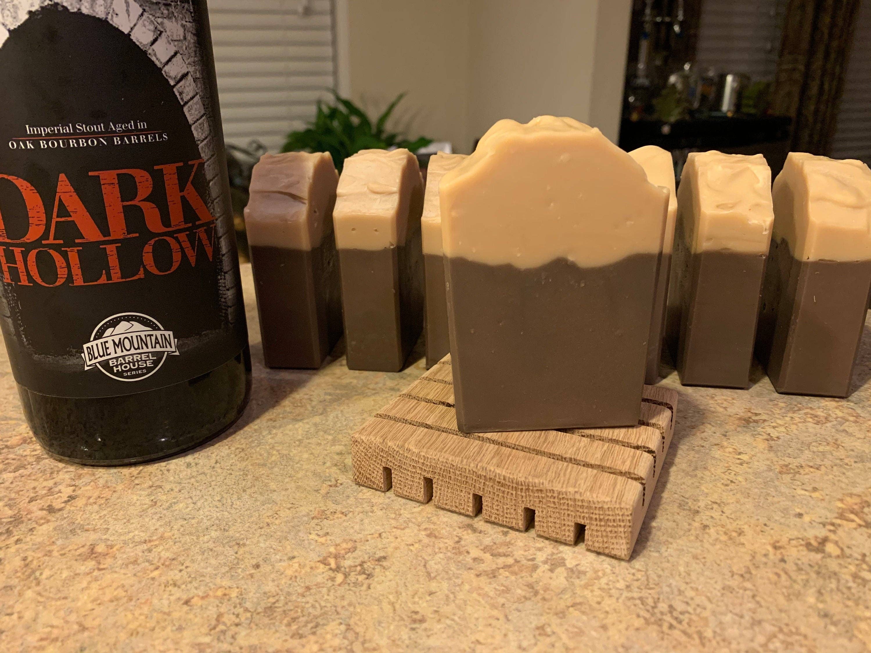 Wicked Bubbles LLC - Wholesale Bar Soap - Blue Mountain Brewery - Dark Hollow beer soap3