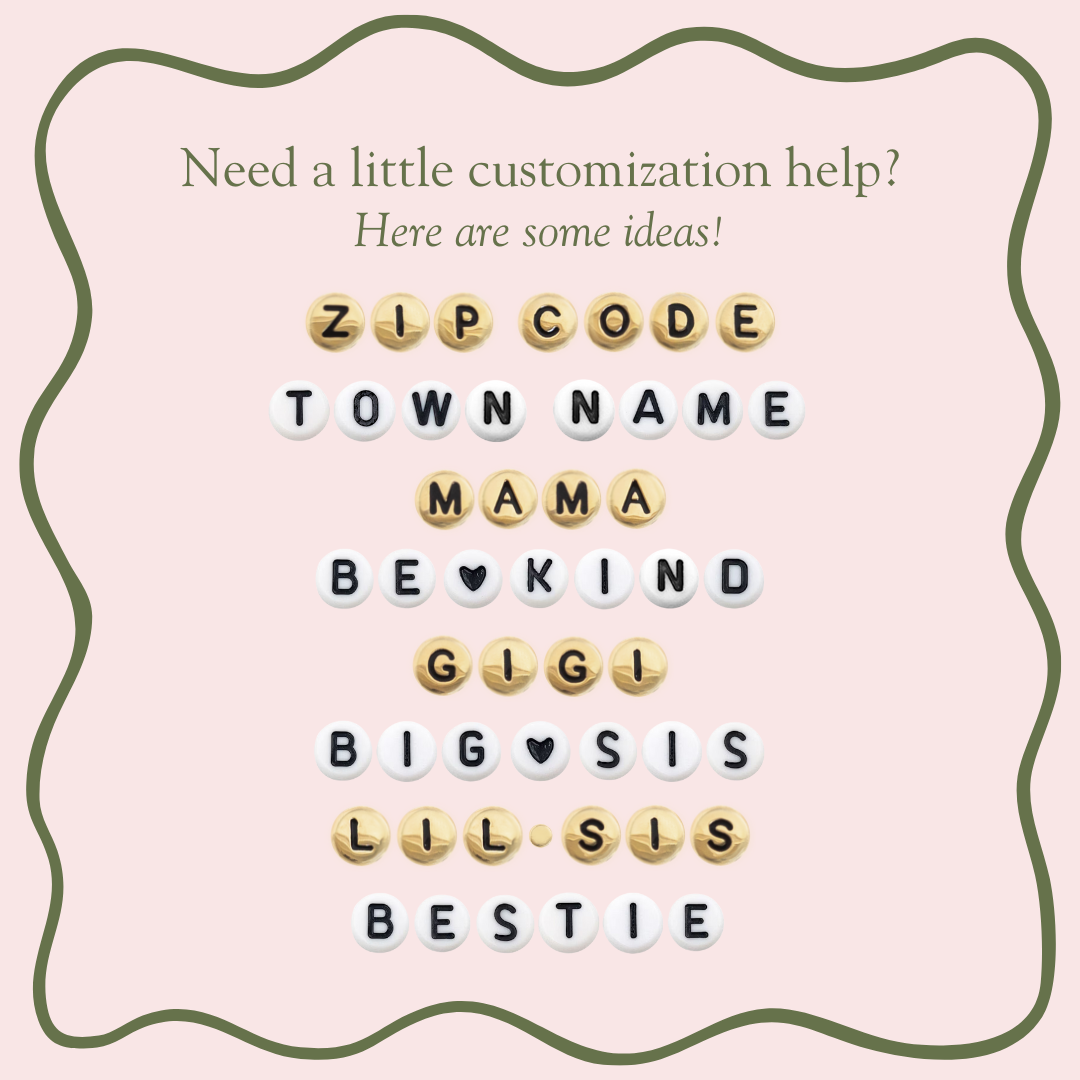 Names For Good - Wholesale Beaded Bracelet - The Gold with Gold Spacers Bracelet2