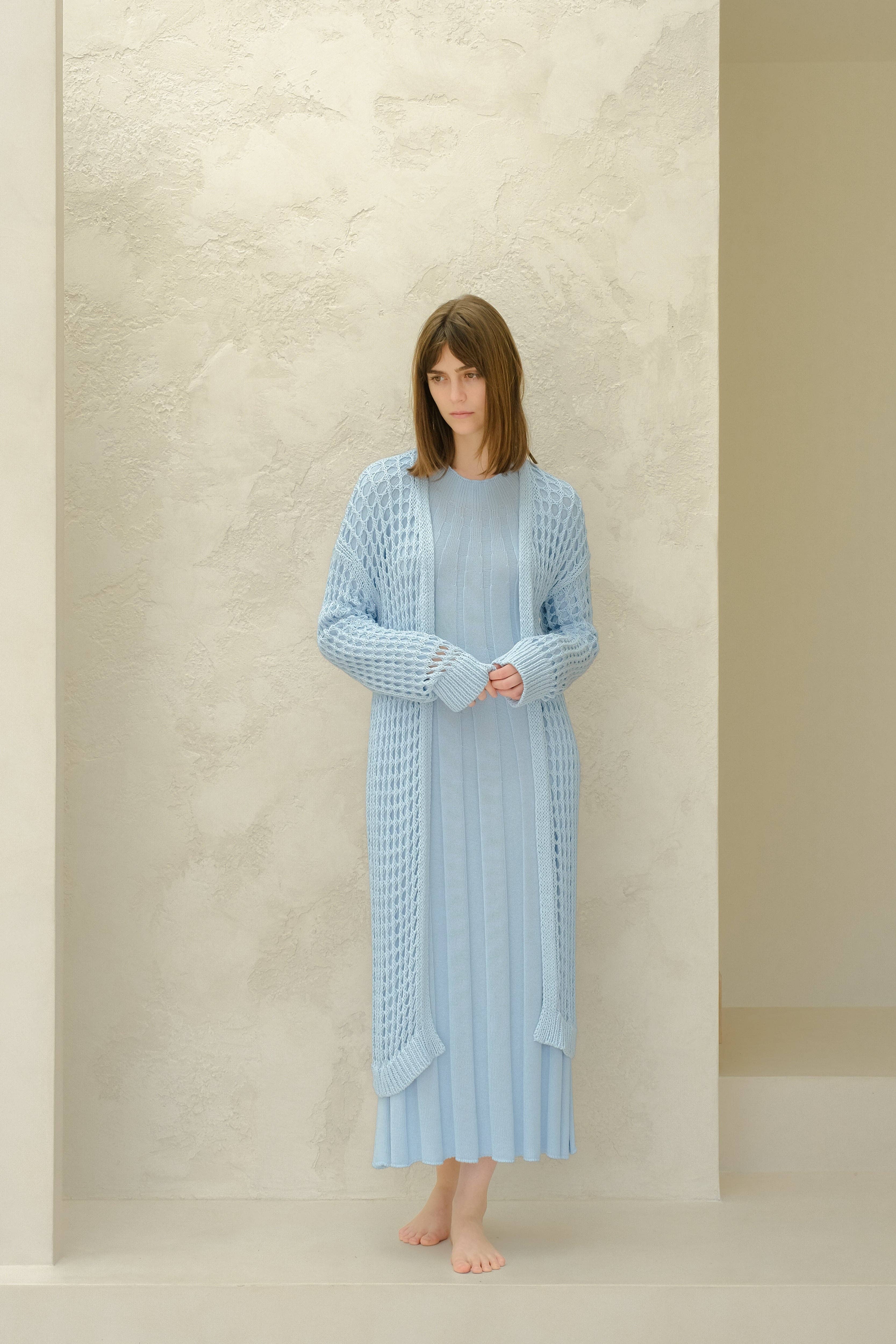 Lèmme – Engroshandel Cardigan - Dame – Fin bomulds hæklet maxi-cardigan30