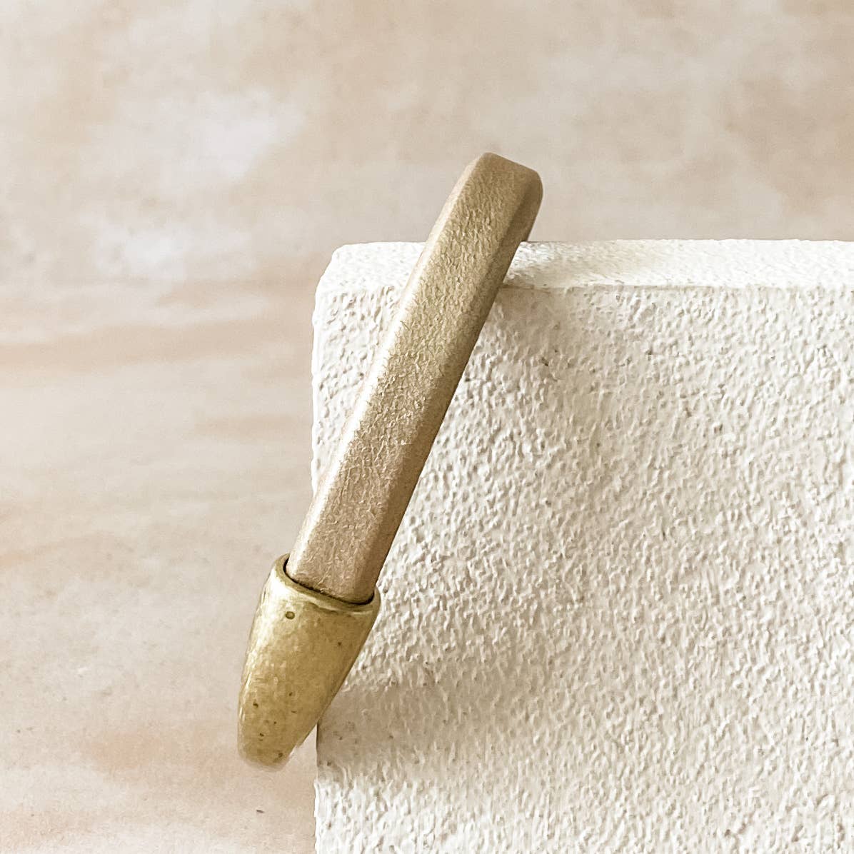 Diana Kauffman Designs - Vendita all'ingrosso Bracciale a polsino - Bracciale staccabile in pelle/Ottone anticato5