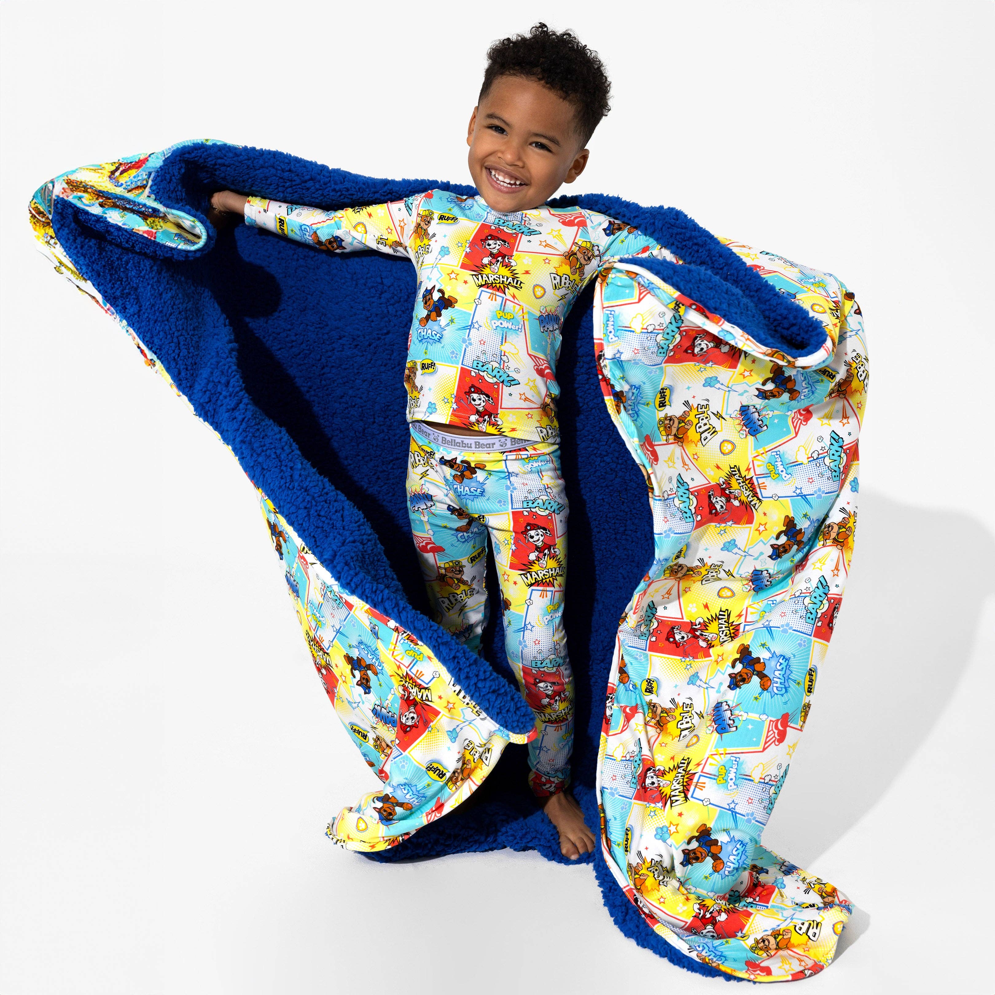 Bellabu Bear - Wholesale Deken - Kinderen en baby - PAW Patrol: Comic Boy Pups Bamboe Sherpa Deken2