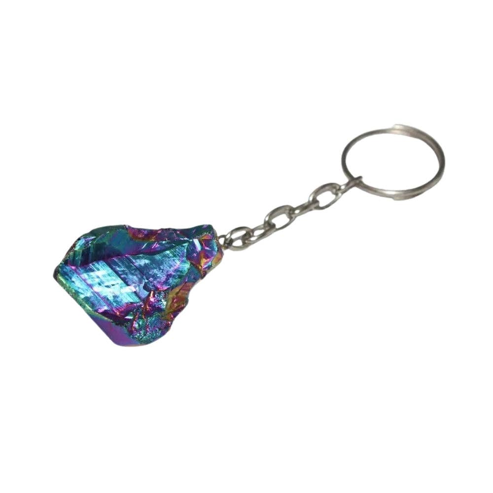 Earths Elements Wholesale - Wholesale Keychain - Unisex - Keychain - Raw Rainbow Aura1
